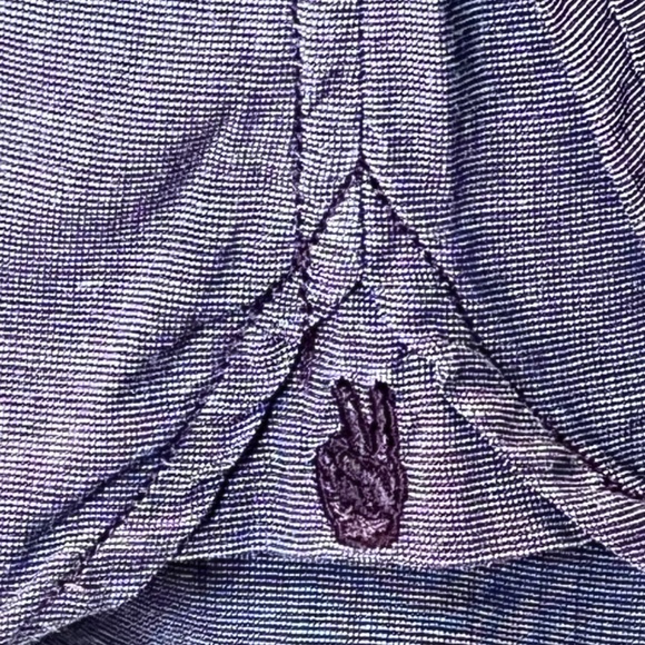 John Varvatos USA Peace Sign Western Marshall Shirt - Picture 7 of 13